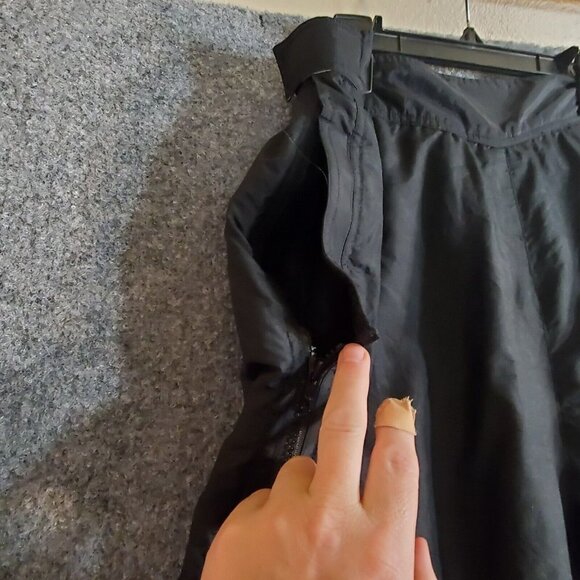Sport Essentials Ski Snowboard Pants Sz XL Black Pockets Clean Full Leg Zip - Picture 2 of 10